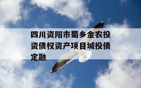 四川资阳市蜀乡金农投资债权资产项目城投债定融