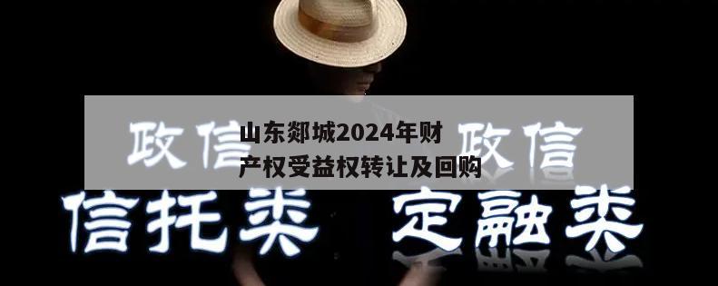 山东郯城2024年财产权受益权转让及回购