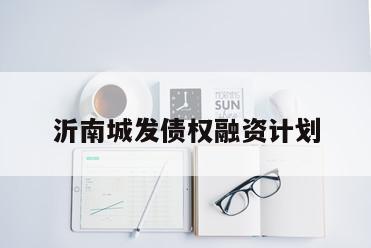 沂南城发债权融资计划