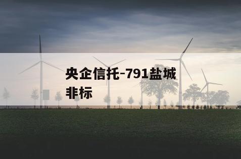 央企信托-791盐城非标