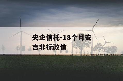 央企信托-18个月安吉非标政信