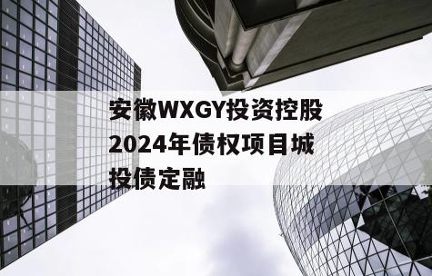 安徽WXGY投资控股2024年债权项目城投债定融