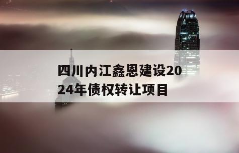四川内江鑫恩建设2024年债权转让项目