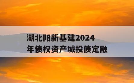 湖北阳新基建2024年债权资产城投债定融