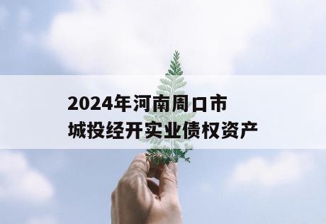 2024年河南周口市城投经开实业债权资产