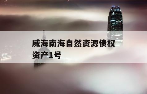 威海南海自然资源债权资产1号