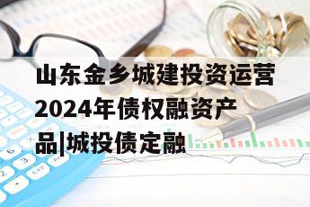 山东金乡城建投资运营2024年债权融资产品|城投债定融