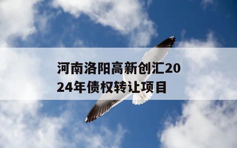 河南洛阳高新创汇2024年债权转让项目