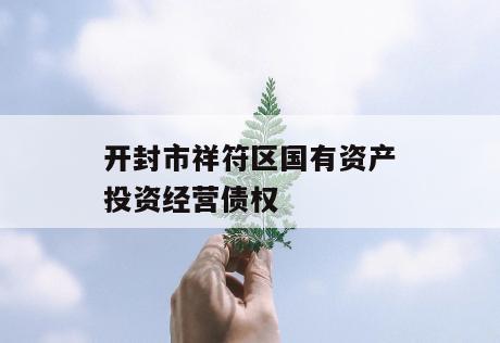 开封市祥符区国有资产投资经营债权