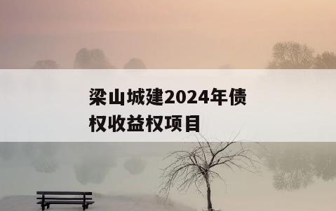 梁山城建2024年债权收益权项目