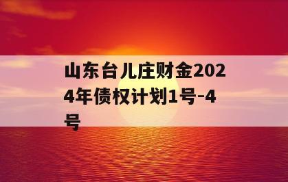山东台儿庄财金2024年债权计划1号-4号