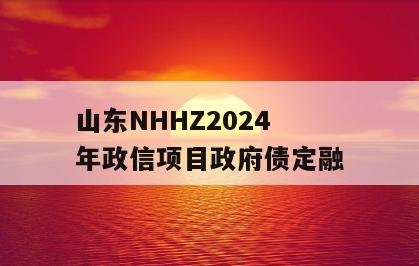 山东NHHZ2024年政信项目政府债定融