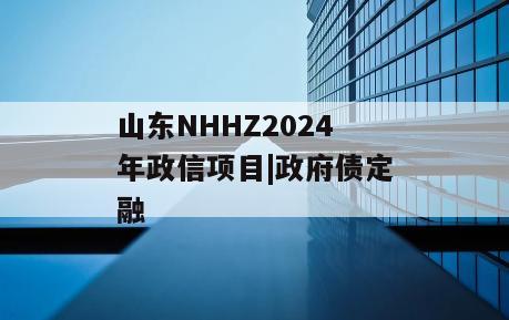 山东NHHZ2024年政信项目|政府债定融