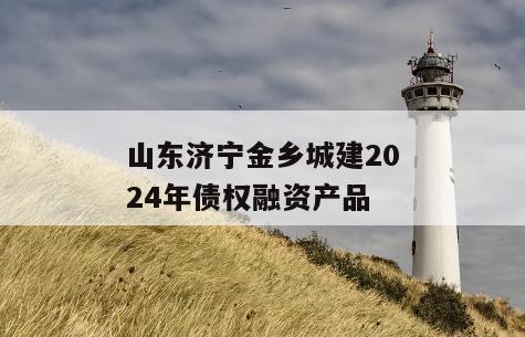 山东济宁金乡城建2024年债权融资产品
