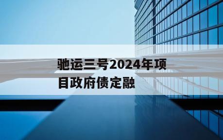 驰运三号2024年项目政府债定融