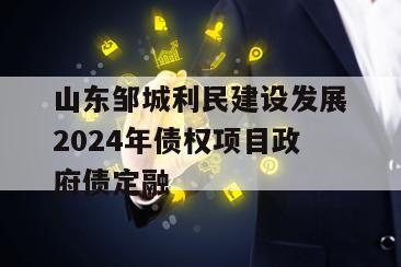 山东邹城利民建设发展2024年债权项目政府债定融