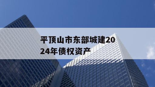 平顶山市东部城建2024年债权资产