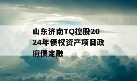 山东济南TQ控股2024年债权资产项目政府债定融