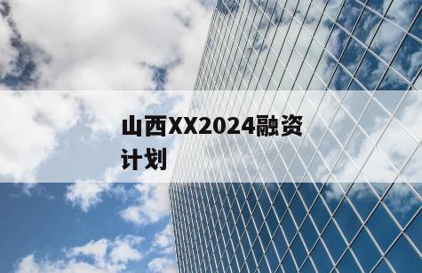 山西XX2024融资计划