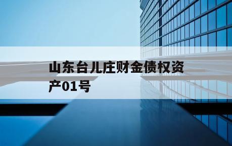 山东台儿庄财金债权资产01号